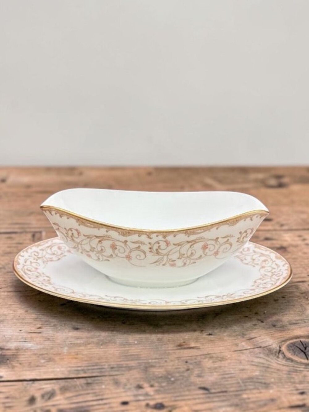 Vintage Noritake Rochelle 5805 Gravy Boat & Underplate Set – Japan Fine China